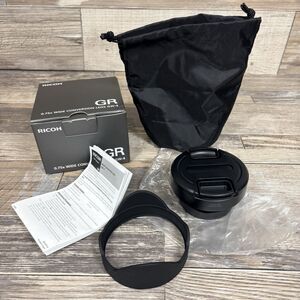 Ricoh GW-4 Wide 0.75x Wide Conversion Lens. Genuine OEM Open Box